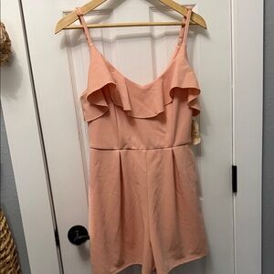 Peach Ruffle Romper altard state
